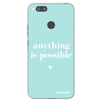 Picasee silikonowe przeźroczyste etui na Xiaomi Redmi A1 - Anything is possible