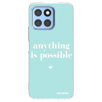 Picasee silikonowe przeźroczyste etui na Honor X8 5G - Anything is possible