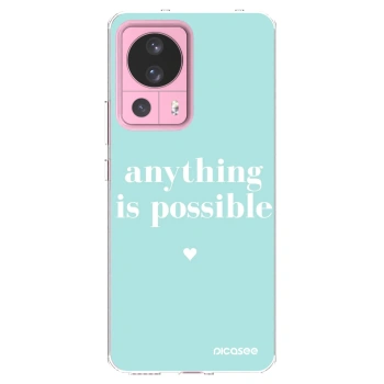 Picasee silikonowe przeźroczyste etui na Xiaomi 13 Lite - Anything is possible