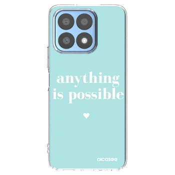 Picasee silikonowe przeźroczyste etui na Honor X8a - Anything is possible