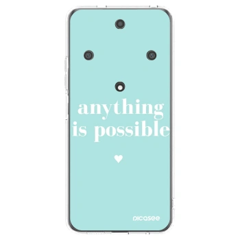 Picasee silikonowe przeźroczyste etui na Honor Magic5 Lite 5G - Anything is possible