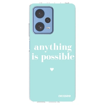 Picasee silikonowe przeźroczyste etui na Xiaomi Redmi Note 12 Pro 5G - Anything is possible