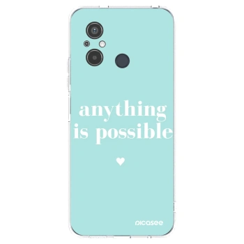 Picasee silikonowe przeźroczyste etui na Xiaomi Redmi 12C - Anything is possible