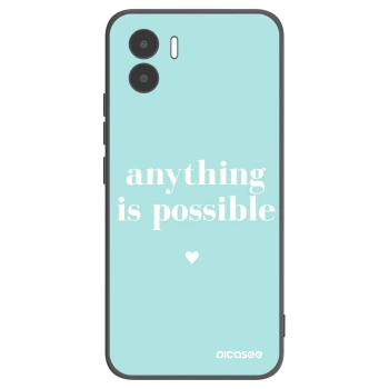 Picasee silikonowe czarne etui na Xiaomi Redmi A2 - Anything is possible
