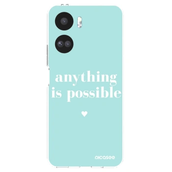 Picasee silikonowe przeźroczyste etui na Honor 90 Lite 5G - Anything is possible