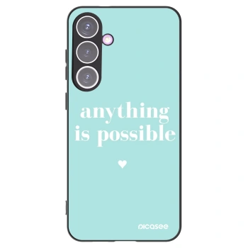 Picasee silikonowe czarne etui na Samsung Galaxy S24+ S926B 5G - Anything is possible