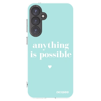 Picasee silikonowe przeźroczyste etui na Samsung Galaxy S23 FE S711B - Anything is possible