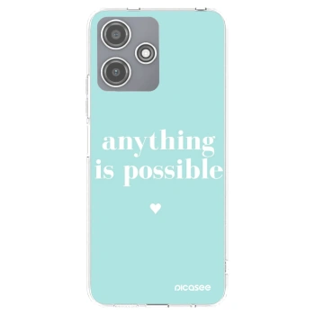 Picasee silikonowe przeźroczyste etui na Xiaomi Redmi 12 5G - Anything is possible
