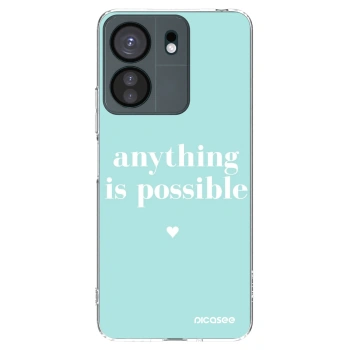 Picasee silikonowe przeźroczyste etui na Xiaomi Redmi 13C 4G - Anything is possible