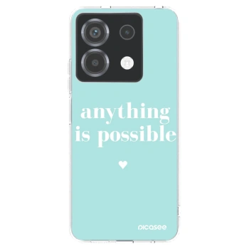 Picasee silikonowe przeźroczyste etui na Xiaomi Poco X6 - Anything is possible