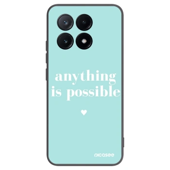 Picasee silikonowe czarne etui na Xiaomi Poco X6 Pro - Anything is possible