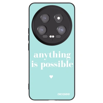 Picasee silikonowe czarne etui na Xiaomi 14 Ultra - Anything is possible