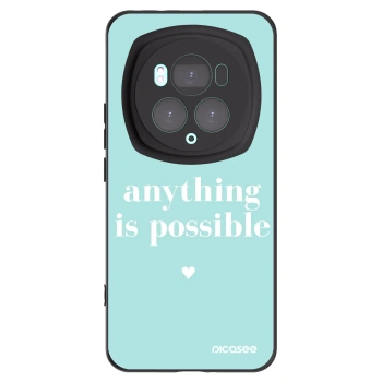 Picasee silikonowe czarne etui na Honor Magic6 Pro - Anything is possible