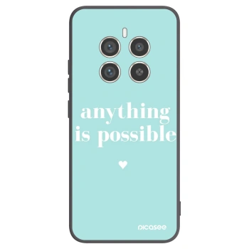 Picasee silikonowe czarne etui na Realme 12 Pro 5G - Anything is possible