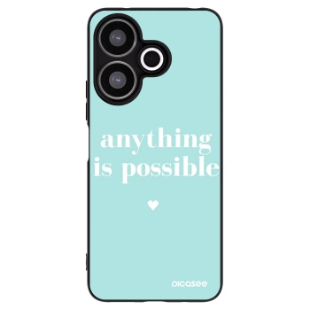 Picasee silikonowe czarne etui na Xiaomi Redmi 13 4G - Anything is possible