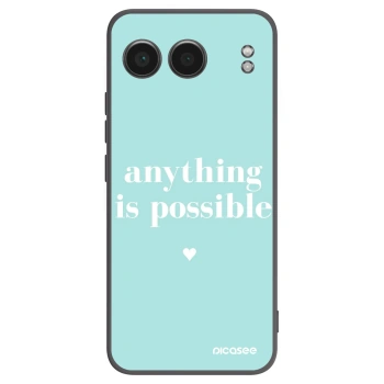 Picasee silikonowe czarne etui na OnePlus Nord 4 - Anything is possible