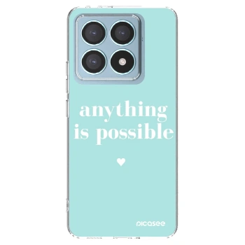 Picasee silikonowe przeźroczyste etui na Xiaomi 14T Pro - Anything is possible