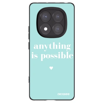Picasee silikonowe czarne etui na Xiaomi Redmi Note 14 Pro+ 5G - Anything is possible