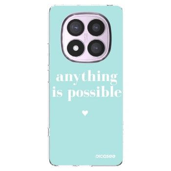 Picasee silikonowe przeźroczyste etui na Xiaomi Redmi Note 14 Pro 5G - Anything is possible