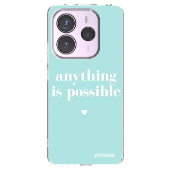 Picasee silikonowe przeźroczyste etui na Xiaomi Redmi Note 14 5G - Anything is possible