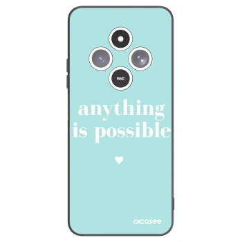 Picasee silikonowe czarne etui na Xiaomi Redmi 14C - Anything is possible