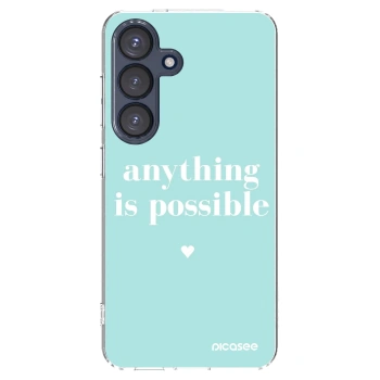 Picasee silikonowe przeźroczyste etui na Samsung Galaxy S25 5G - Anything is possible