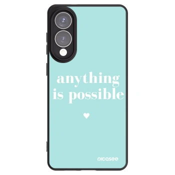 Picasee silikonowe czarne etui na Samsung Galaxy S25 Edge 5G - Anything is possible