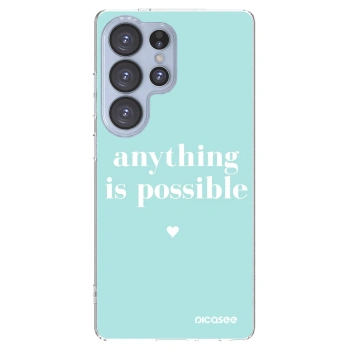 Picasee silikonowe przeźroczyste etui na Samsung Galaxy S25 Ultra 5G - Anything is possible