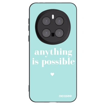 Picasee silikonowe czarne etui na Honor Magic7 Pro 5G - Anything is possible