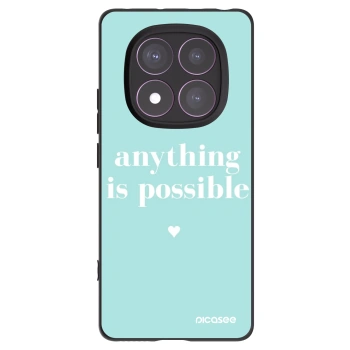Picasee silikonowe czarne etui na Xiaomi Redmi Note 14 Pro 4G - Anything is possible