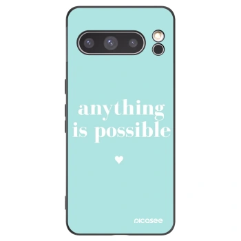 Picasee silikonowe czarne etui na Google Pixel 8 Pro - Anything is possible