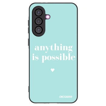 Picasee silikonowe czarne etui na Samsung Galaxy A56 5G A566B - Anything is possible