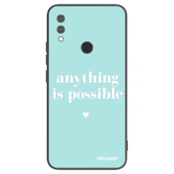 Picasee silikonowe czarne etui na Xiaomi Redmi Note 7 - Anything is possible