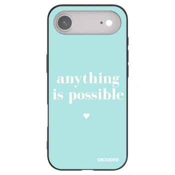 Picasee silikonowe czarne etui na Apple iPhone Air - Anything is possible