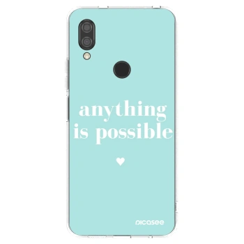 Picasee silikonowe przeźroczyste etui na Xiaomi Redmi 7 - Anything is possible