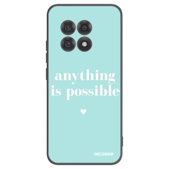 Picasee silikonowe czarne etui na OnePlus 13R 5G - Anything is possible