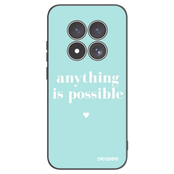 Picasee silikonowe czarne etui na Xiaomi Redmi Note 15 Pro 4G - Anything is possible