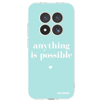 Picasee silikonowe przeźroczyste etui na Xiaomi Redmi Note 15 Pro 4G - Anything is possible
