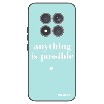 Picasee silikonowe czarne etui na Xiaomi Redmi Note 15 Pro+ - Anything is possible