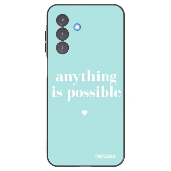 Picasee silikonowe czarne etui na Samsung Galaxy A17 5G - Anything is possible