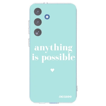 Picasee silikonowe przeźroczyste etui na Samsung Galaxy S25 FE 5G - Anything is possible