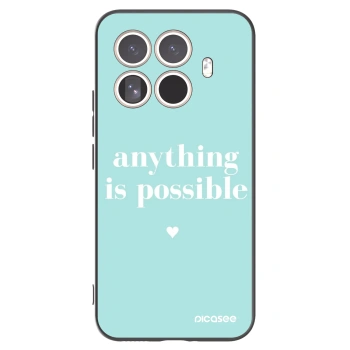 Picasee silikonowe czarne etui na Xiaomi 15T Pro - Anything is possible