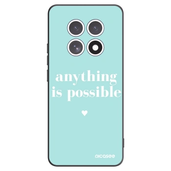 Picasee silikonowe czarne etui na Xiaomi Redmi Note 15 - Anything is possible