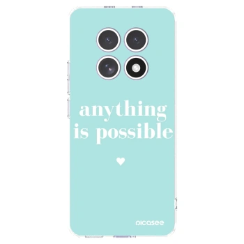 Picasee silikonowe przeźroczyste etui na Xiaomi Redmi Note 15 - Anything is possible