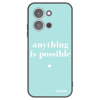Picasee silikonowe czarne etui na Xiaomi Redmi 15C 5G - Anything is possible