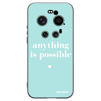 Picasee silikonowe czarne etui na Xiaomi 17 Ultra - Anything is possible