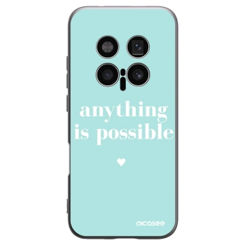 Picasee silikonowe czarne etui na Honor Magic8 Pro 5G - Anything is possible