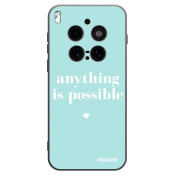Picasee silikonowe czarne etui na Vivo X300 Pro - Anything is possible