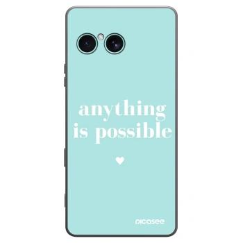 Picasee silikonowe czarne etui na Sony Xperia 10 VII - Anything is possible