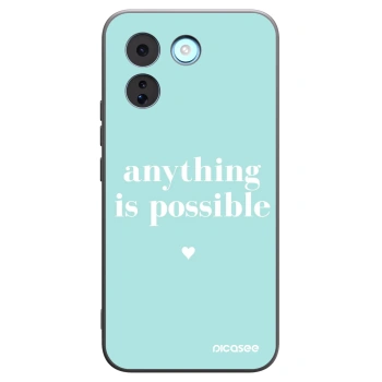 Picasee silikonowe czarne etui na Xiaomi Redmi Note 17 Pro MAX 5G - Anything is possible